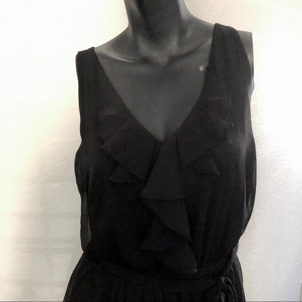 Express Ruffle V-Neck Hi Lo Dress - Picture 2 of 4